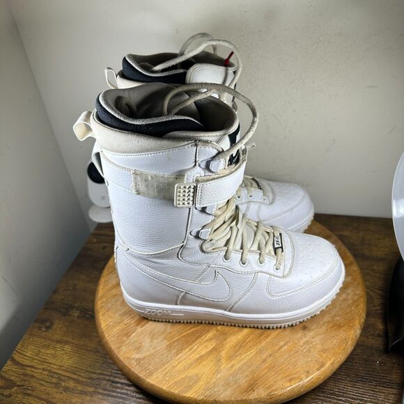 Nike Zoom Force 1 All White Men's Size 6 Snowboarding 334841-111 - Picture 1 of 8